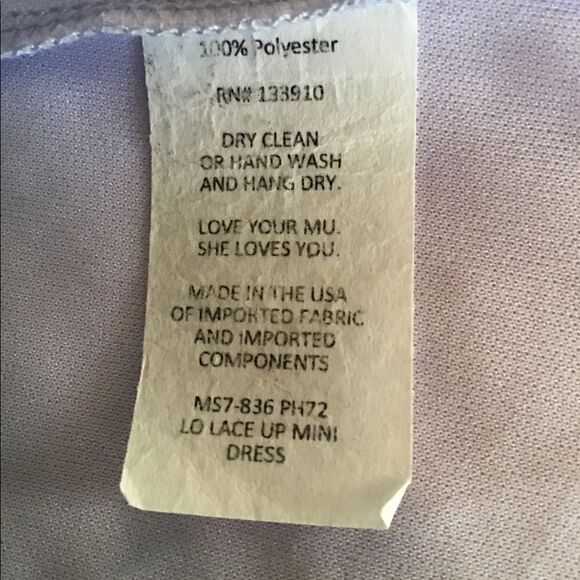 Show Me Your MuMu Lo Lace Up Mini Dress sz M - Picture 6 of 6